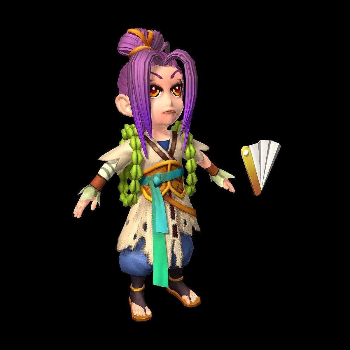 The characters of the game - He Shi me 3D model_3