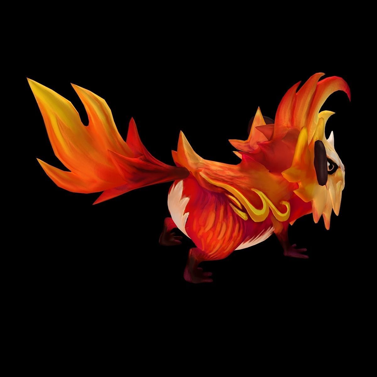 The character of the game - fire beast 3D model_2