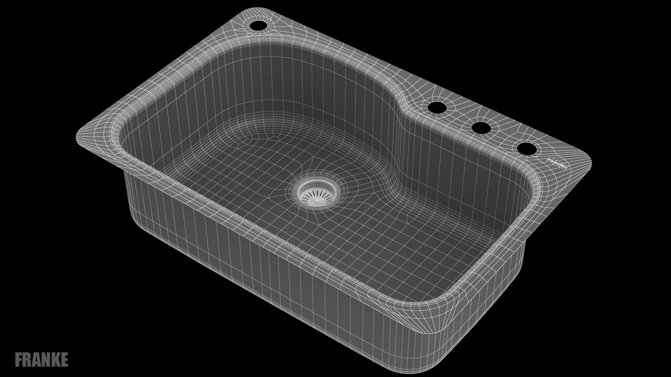 Sink FRANKE  FBSLD904-18BX 3D model_9