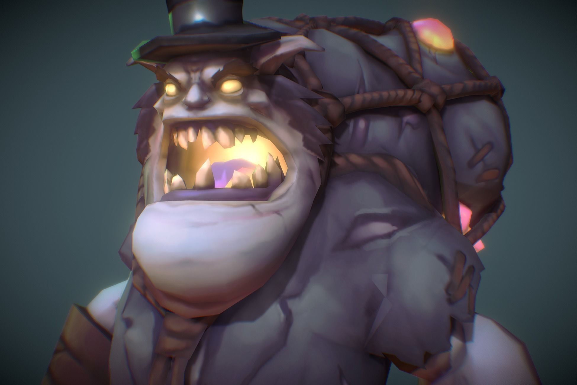 Ghoul Monsters Crew - Low Poly Hand Painted  Low-poly 3D model_1