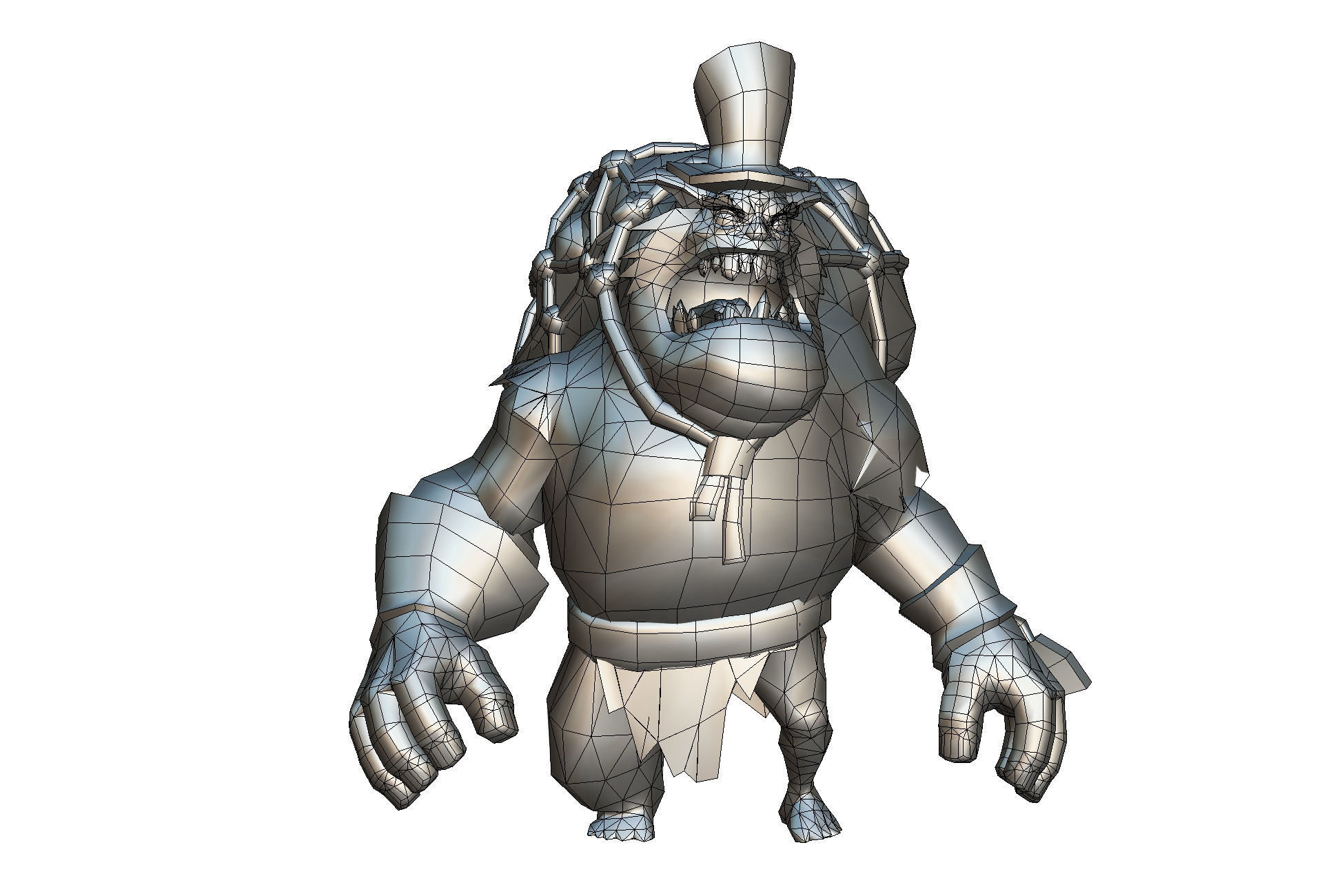 Ghoul Monsters Crew - Low Poly Hand Painted  Low-poly 3D model_3