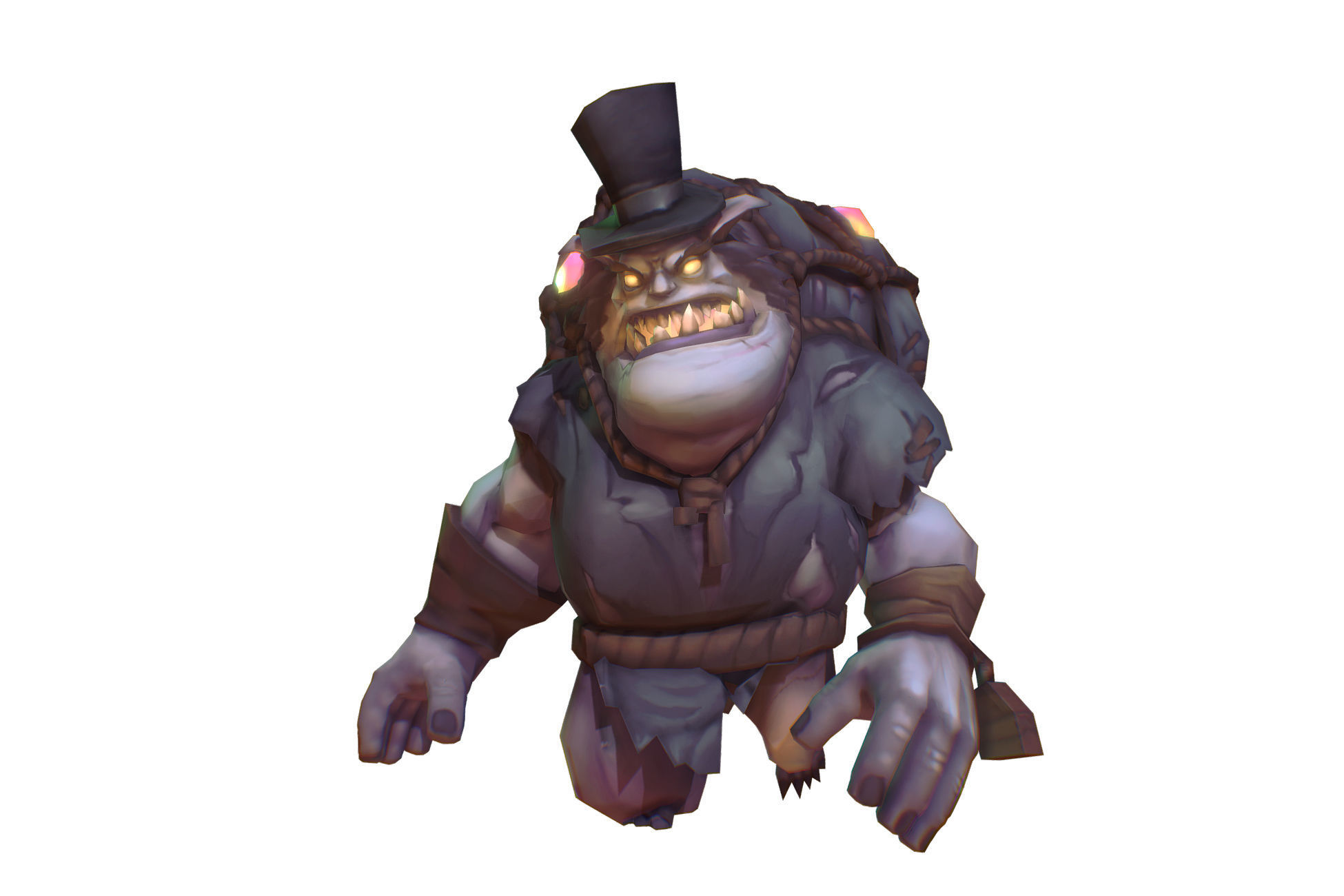 Ghoul Monsters Crew - Low Poly Hand Painted  Low-poly 3D model_7