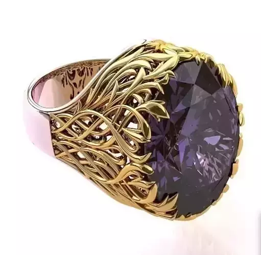 Flower gents ring  