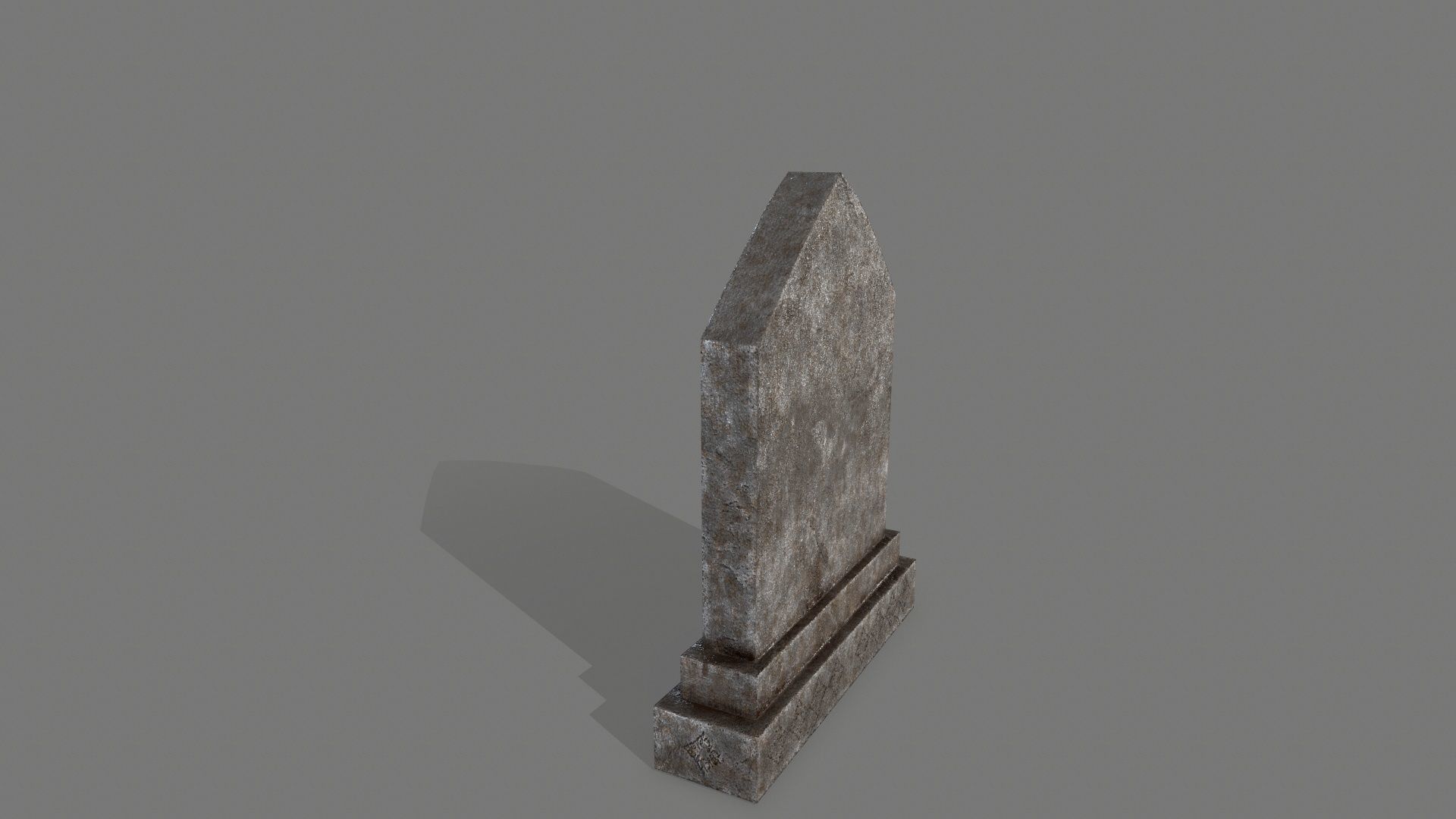 Tombstone set 1 cross Low-poly 3D model_6