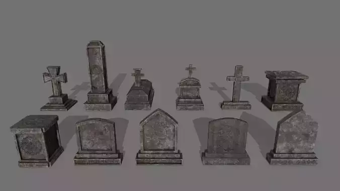 Tombstone set 1 cross