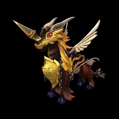 The characters of the game - Golden Horns 3D model