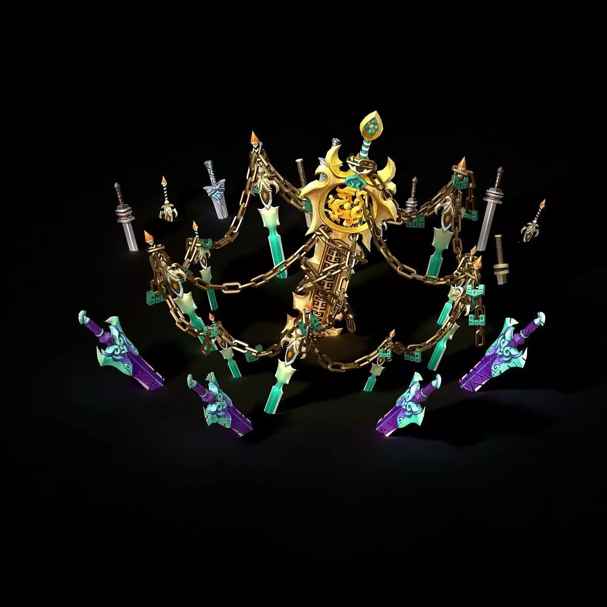 The character of the game - the seal of the defeated 3D model_0