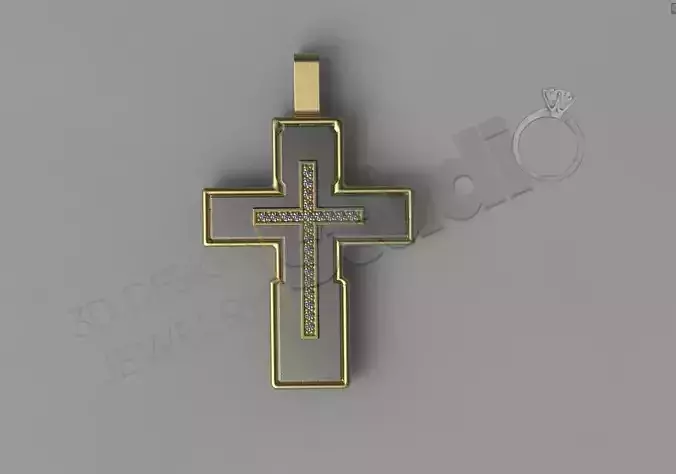 Russian Cross with stones and five seperate parts 