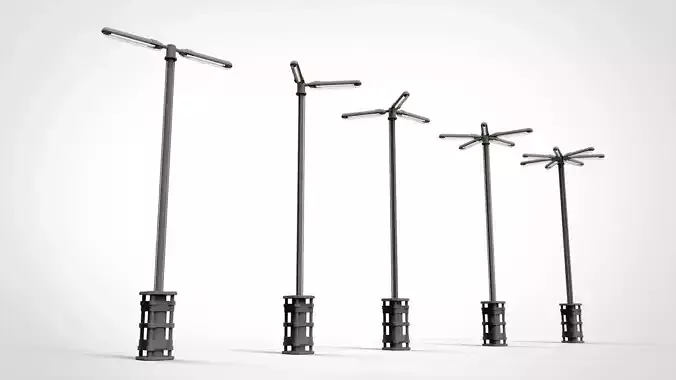 sci fi lighting 5 3D model sci fi lighting 5 3D model