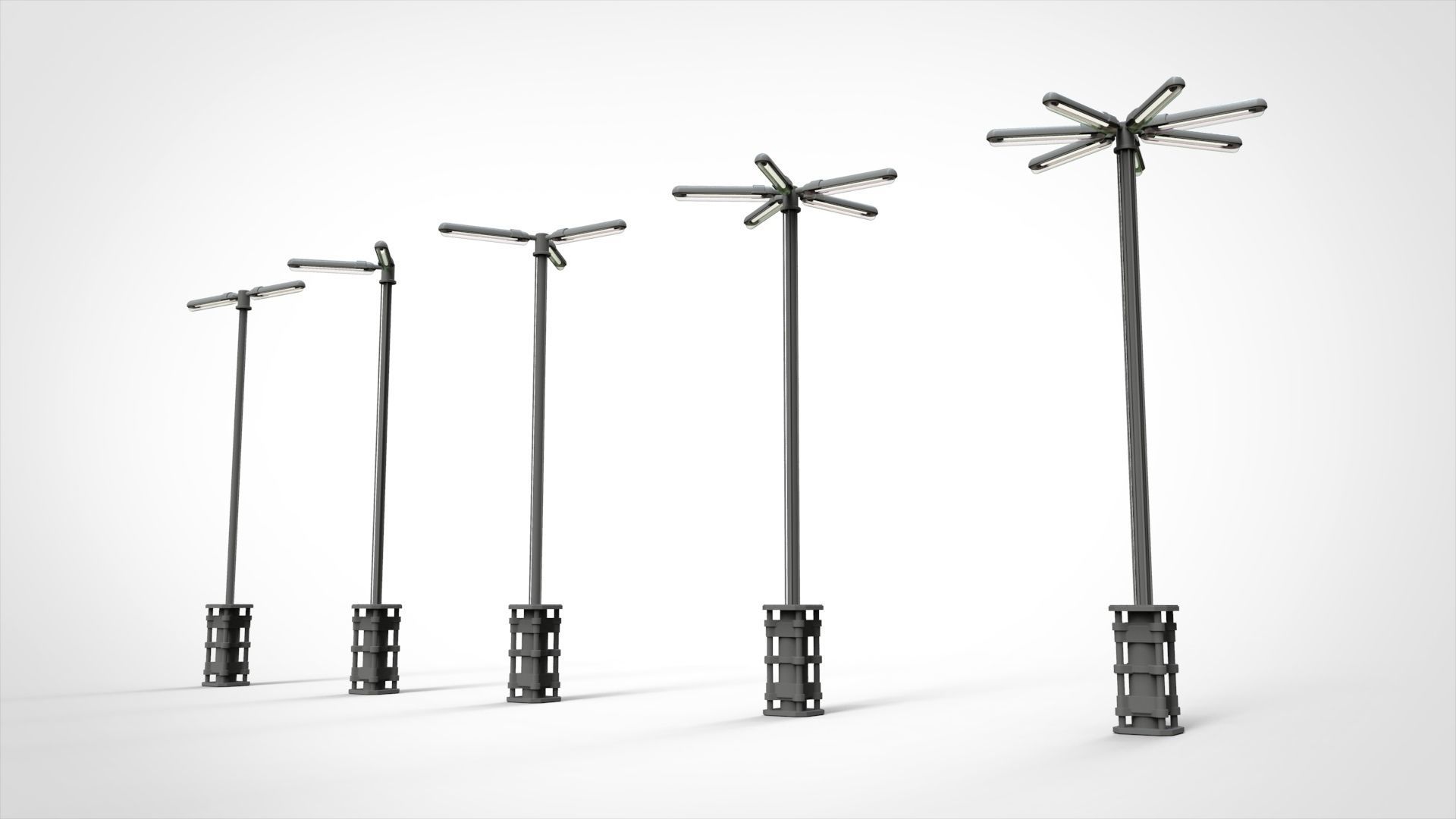 sci fi lighting 5 3D model_2