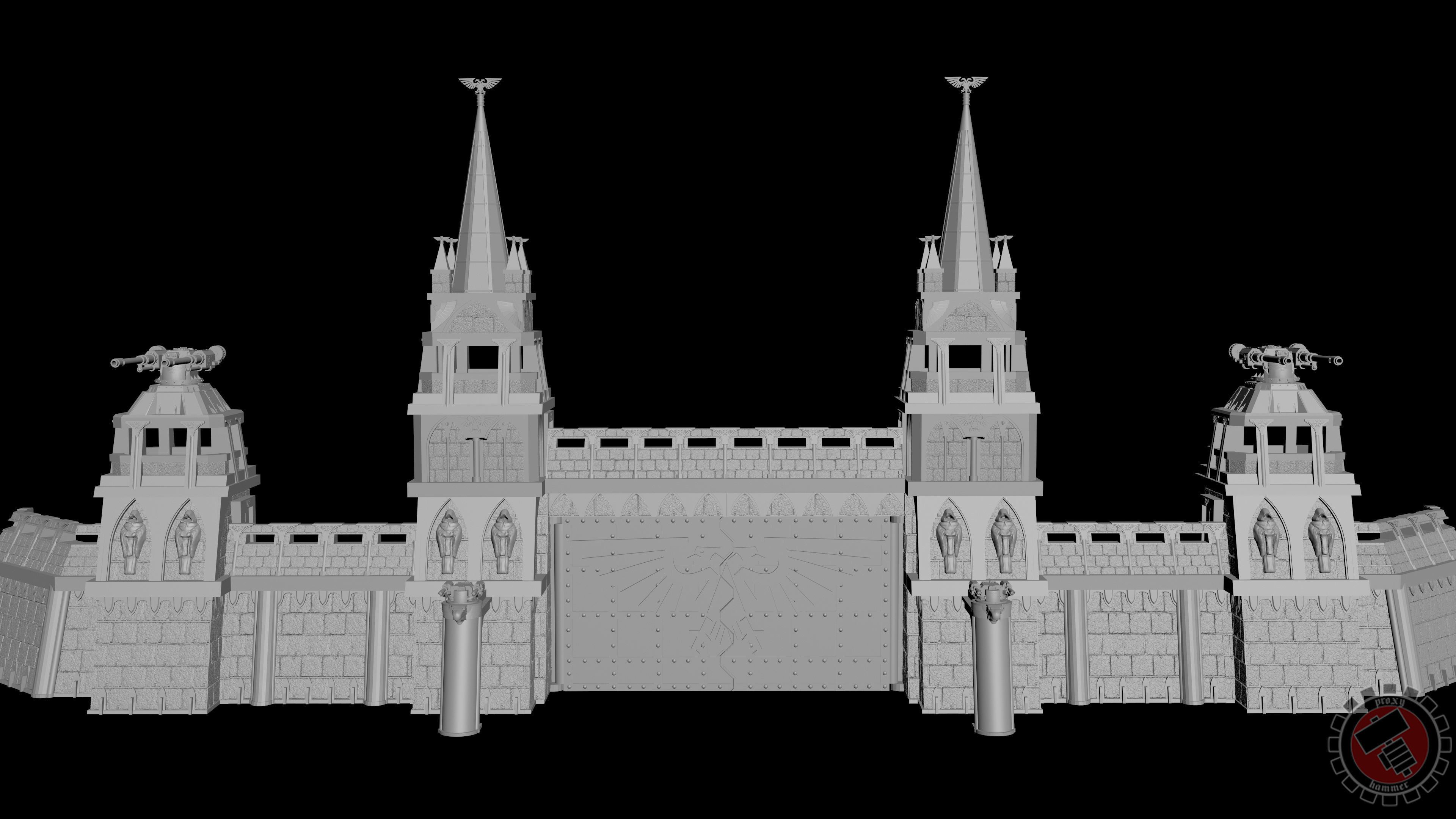 Imperial fortress 3D print model