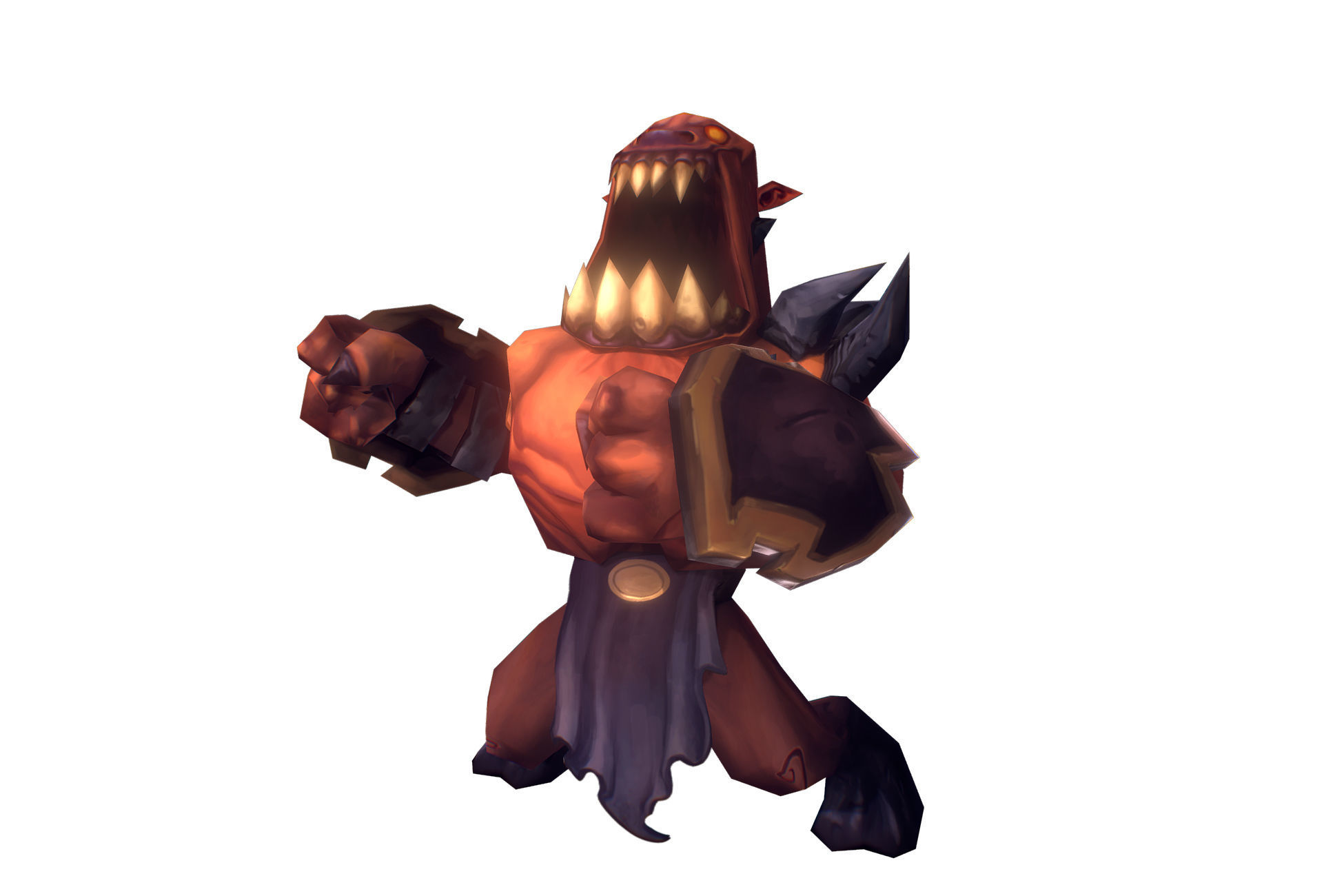 Demon Grunt - Low Poly Hand Painted Low-poly 3D model_5