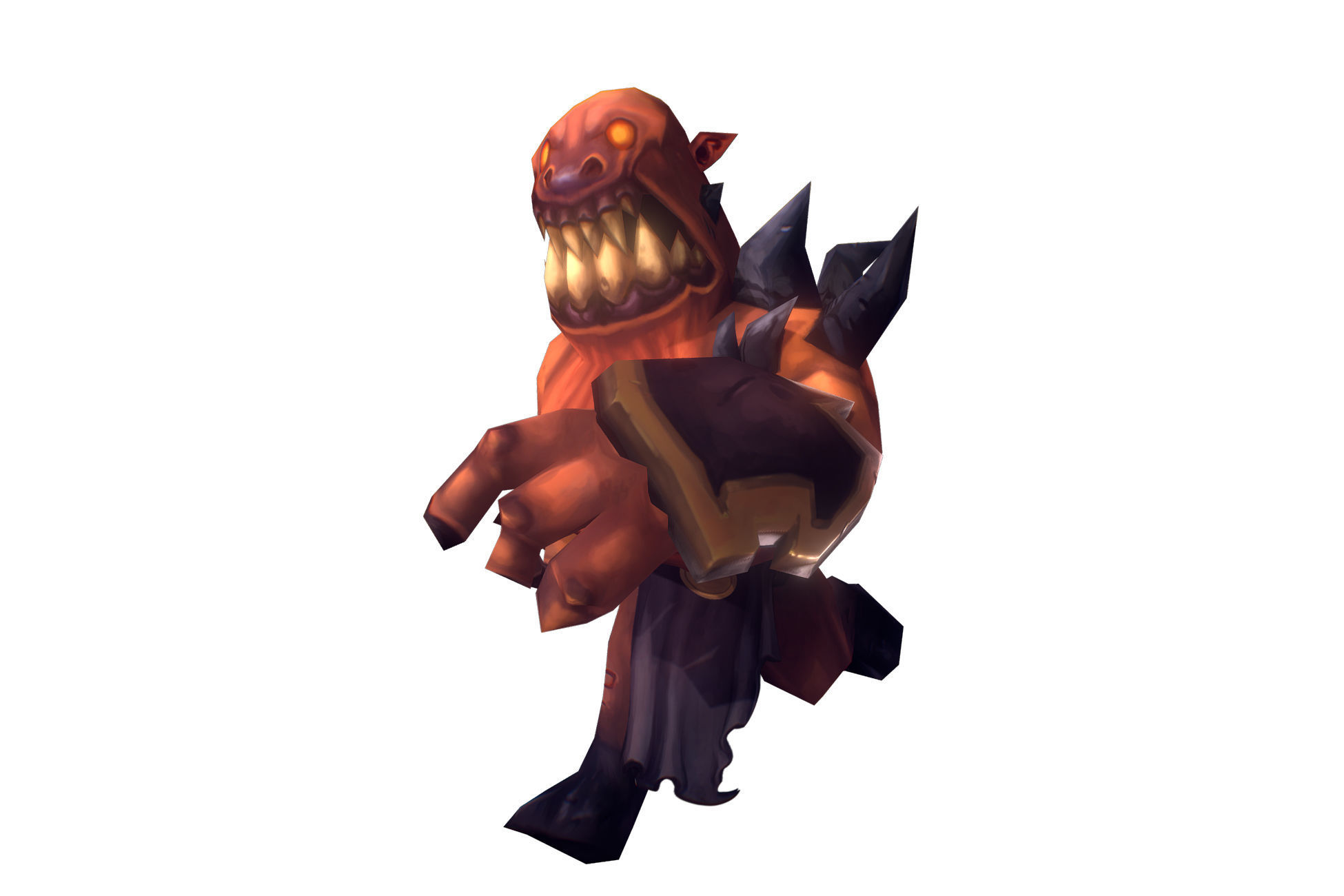 Demon Grunt - Low Poly Hand Painted Low-poly 3D model_3