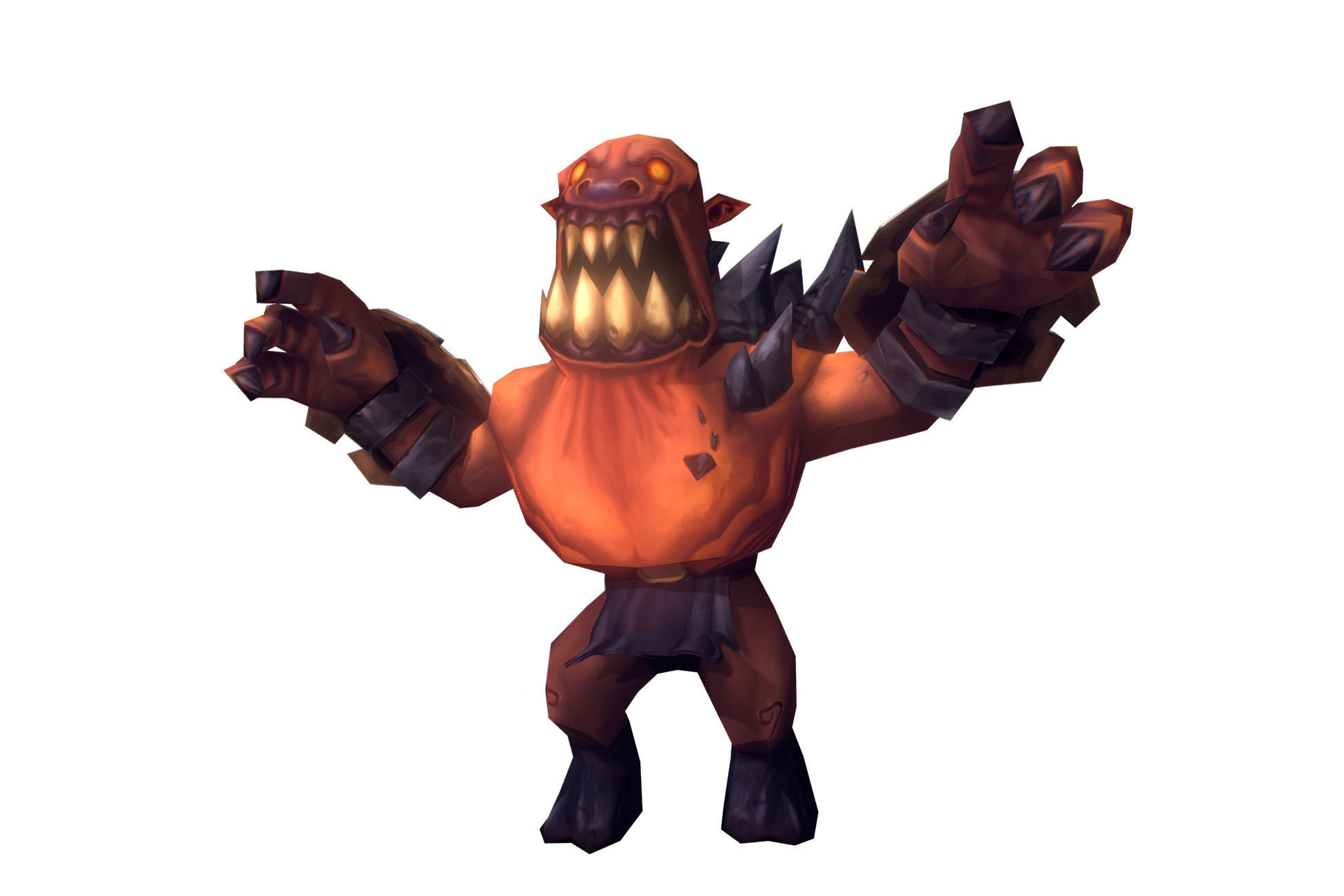 Demon Grunt - Low Poly Hand Painted Low-poly 3D model_4