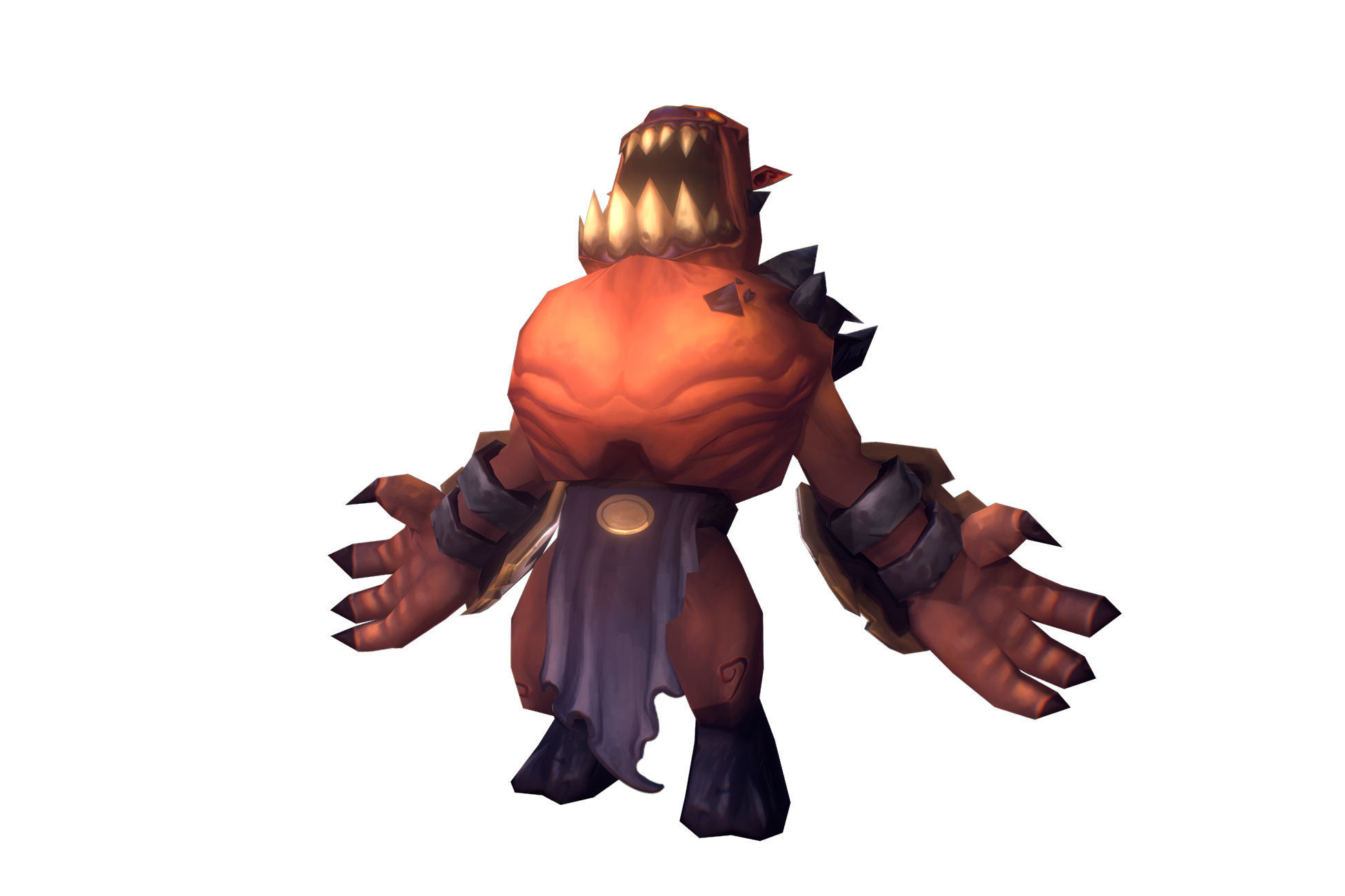 Demon Grunt - Low Poly Hand Painted Low-poly 3D model_6