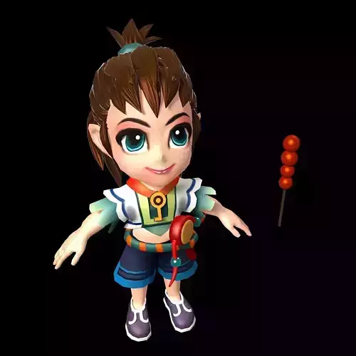 The characters of the game - the little boy