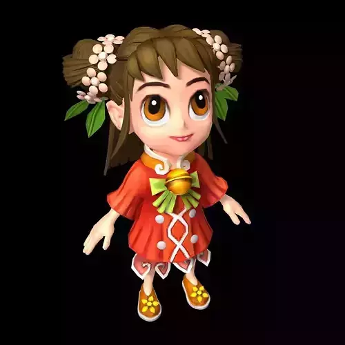 Game character character - little girl