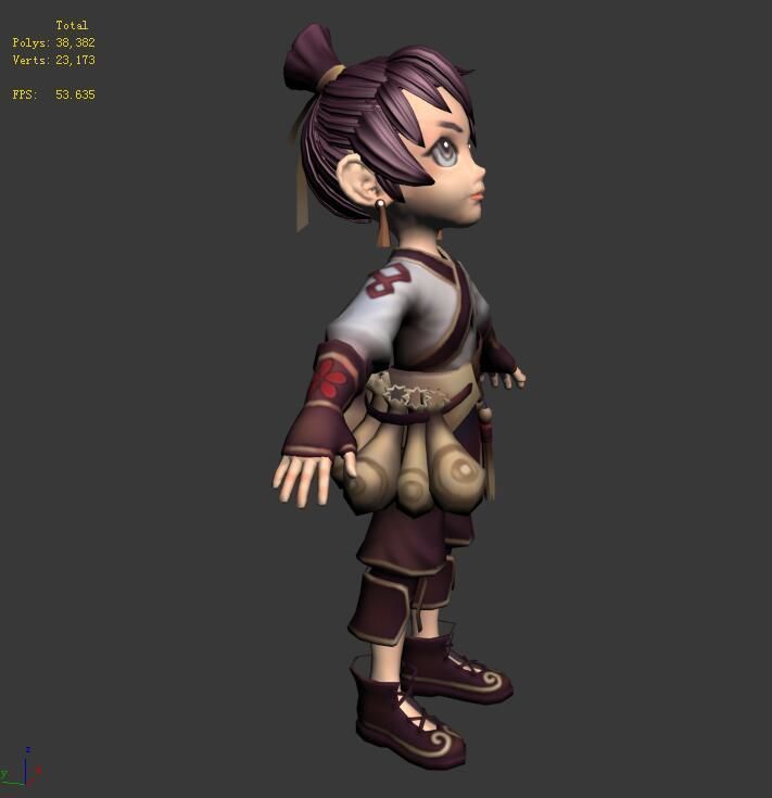 The characters of the game - the servant 3D model_5