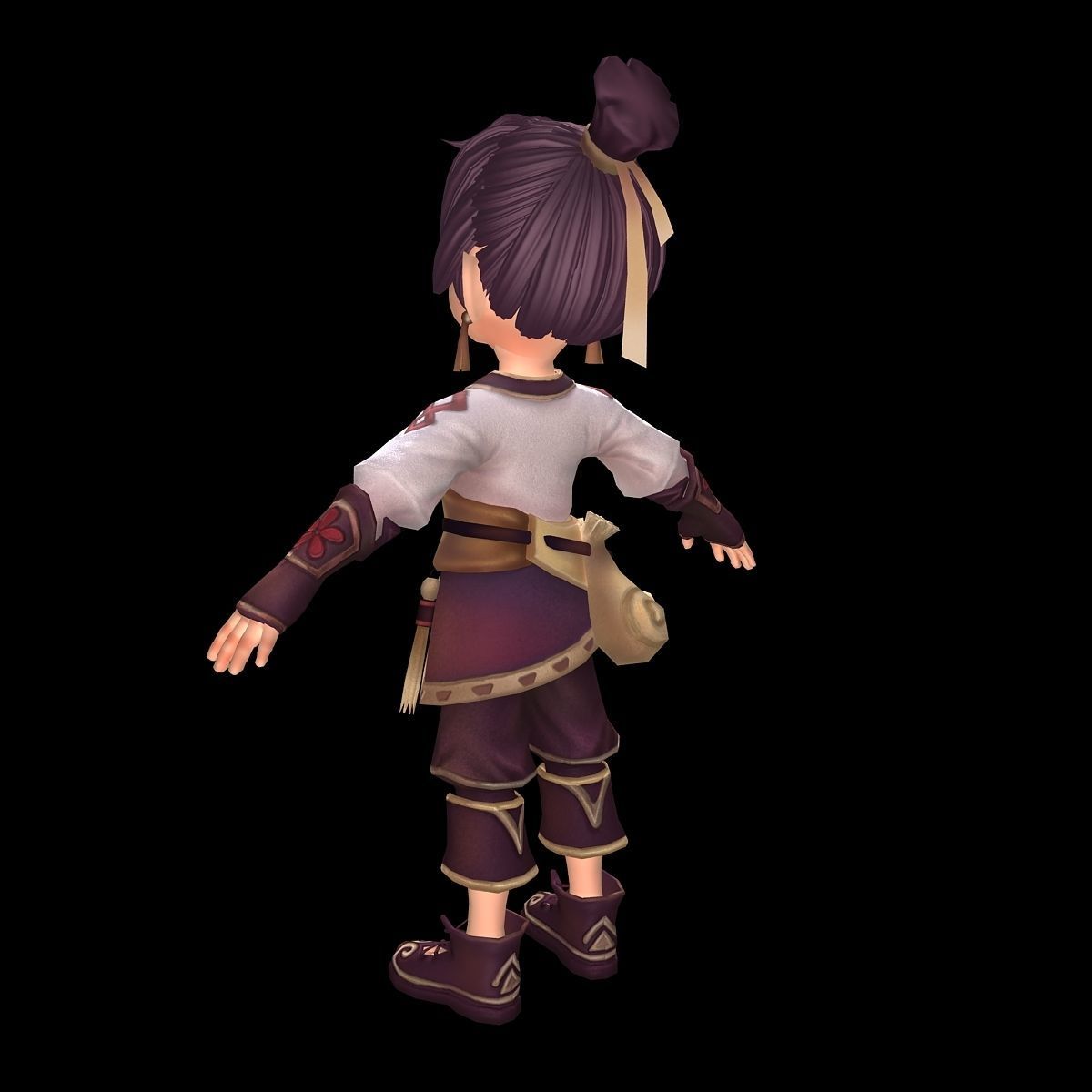 The characters of the game - the servant 3D model_2