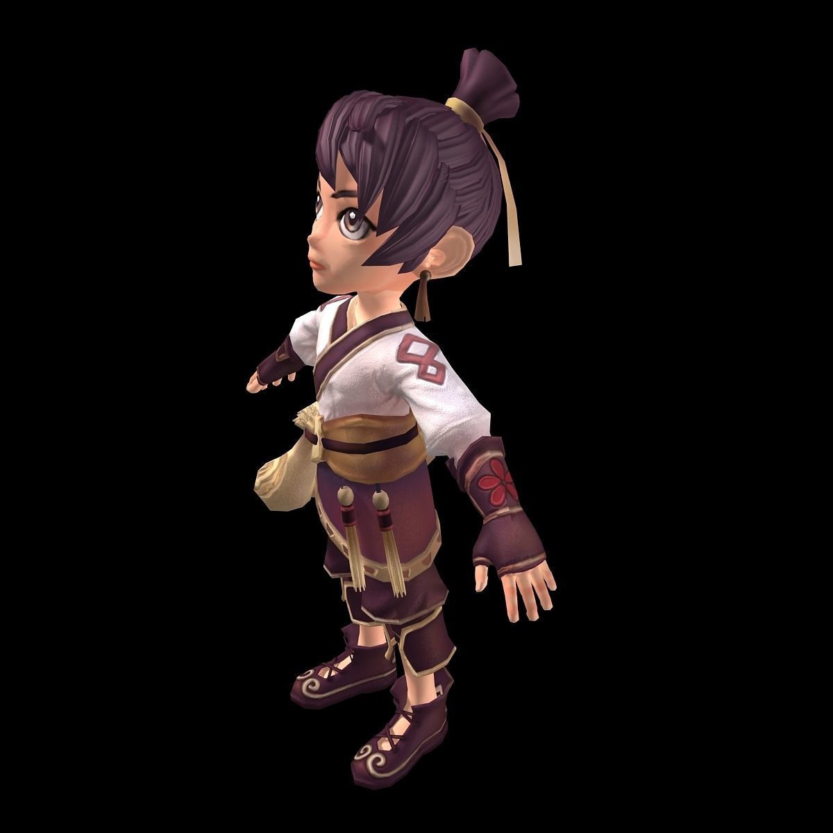 The characters of the game - the servant 3D model_1