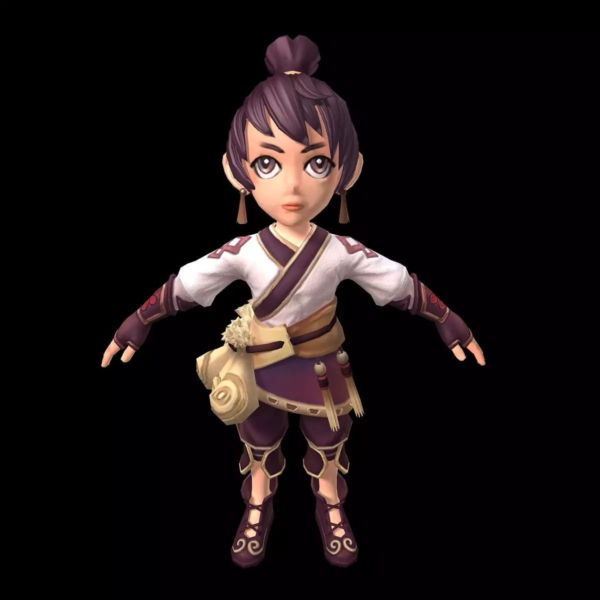 The characters of the game - the servant 3D model_0