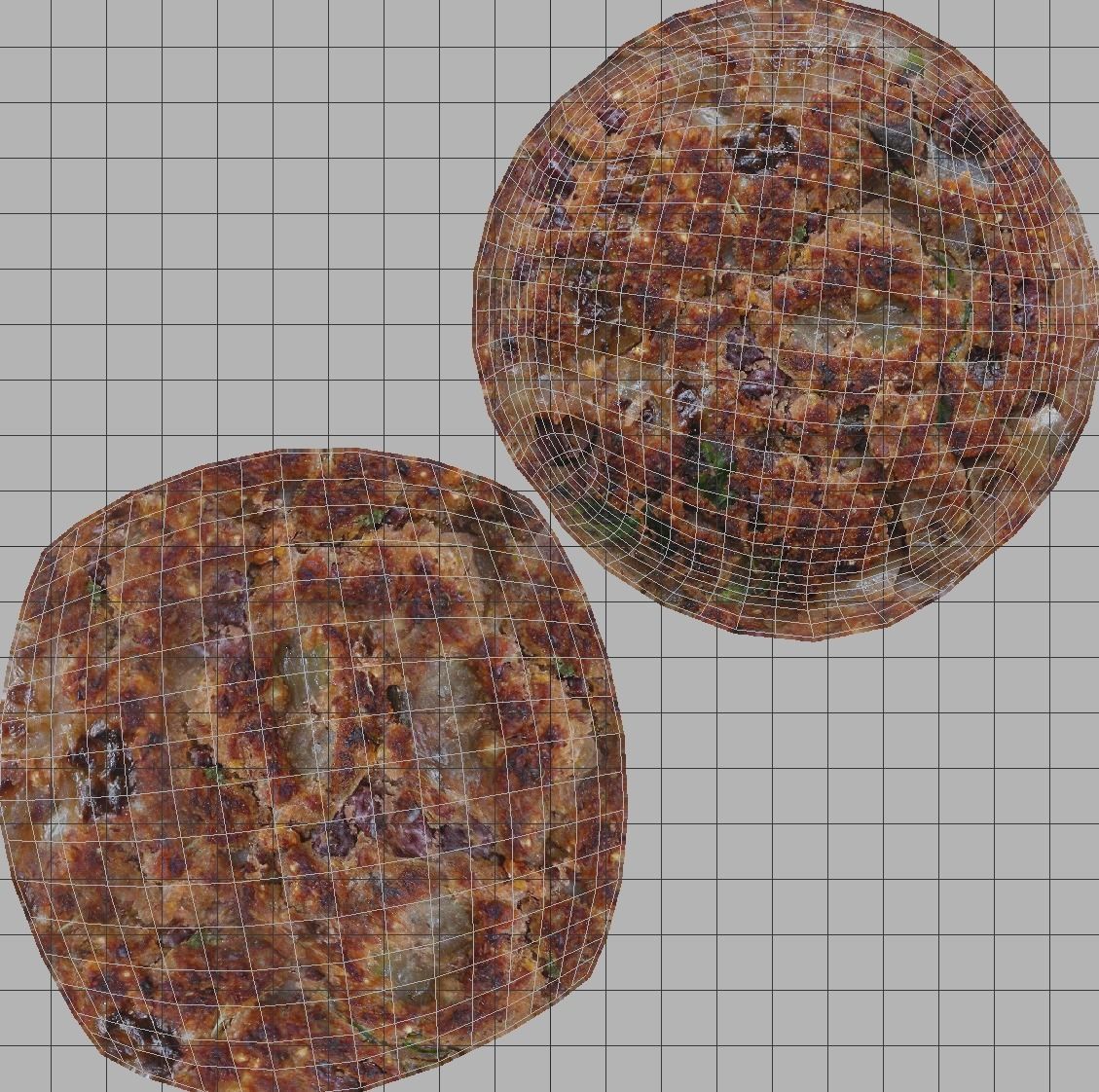 Hamburger Low-poly 3D model_7