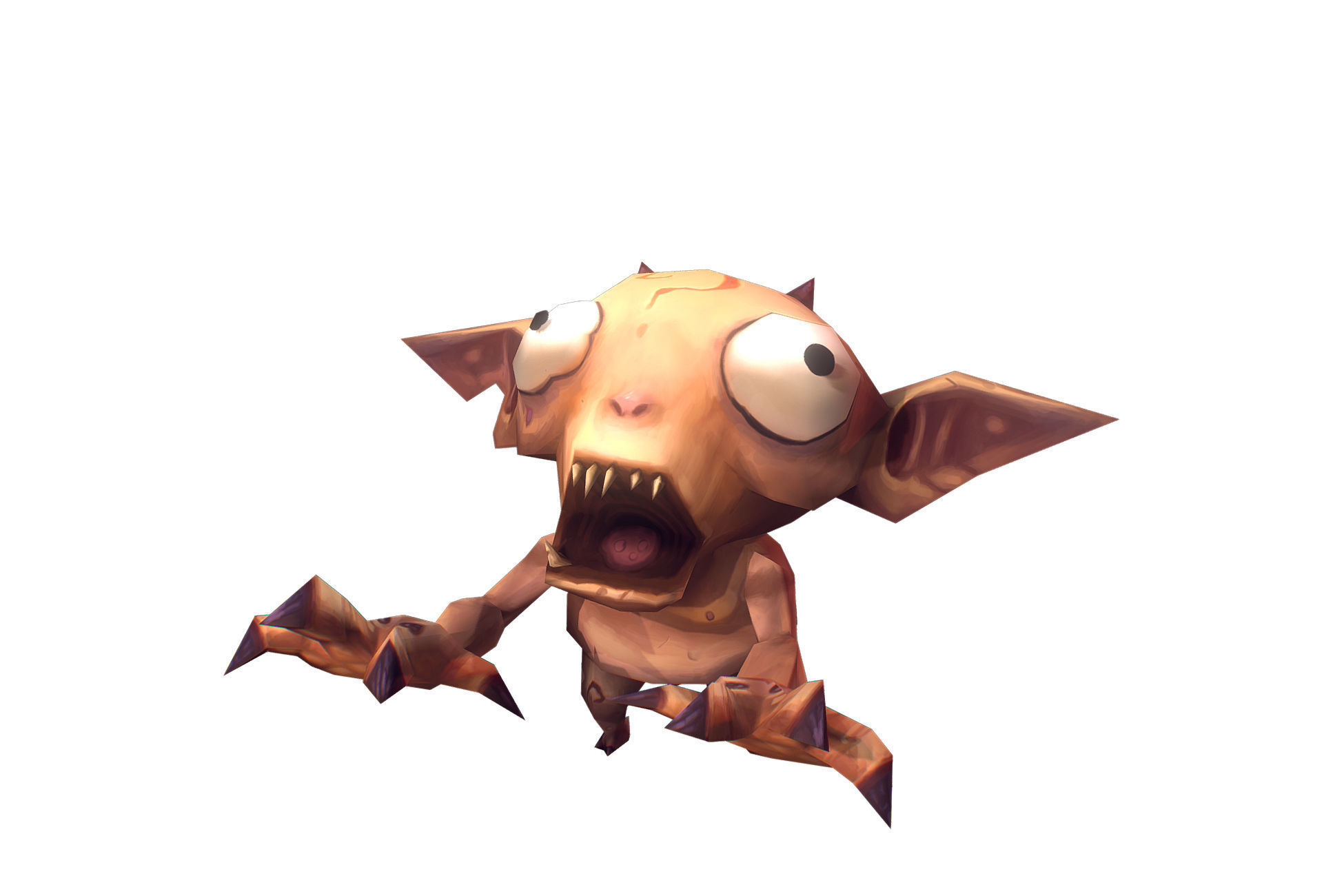 Demon Imp - Low Poly Hand Painted Low-poly 3D model_4