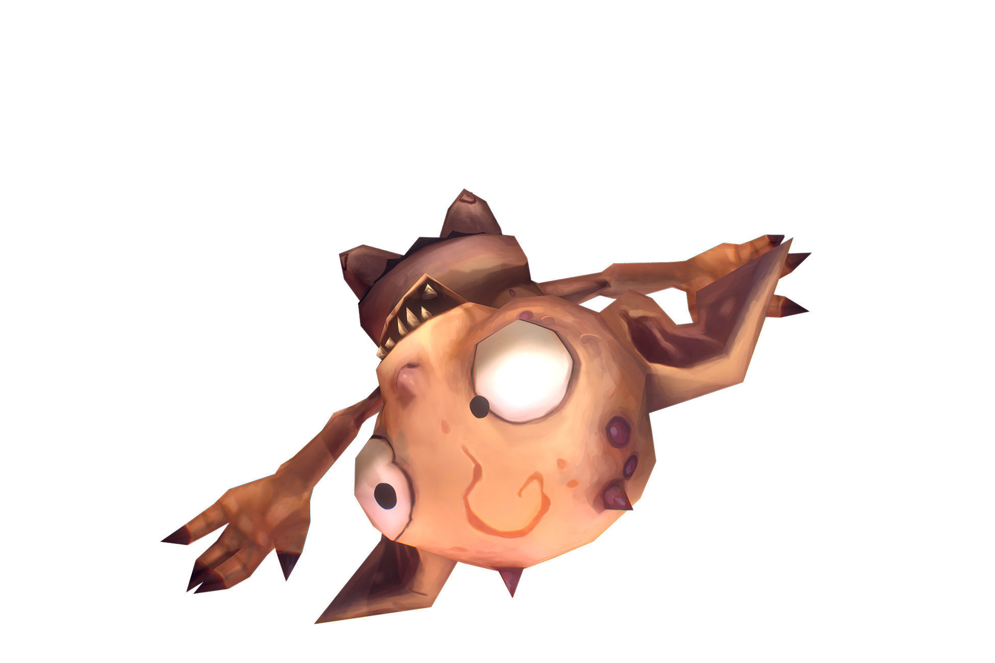 Demon Imp - Low Poly Hand Painted Low-poly 3D model_6