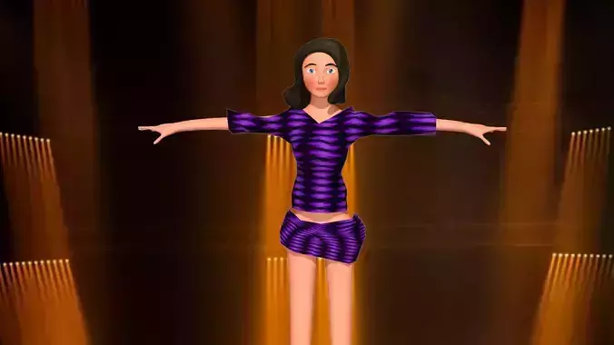 free model of a woman in a shirt with textures 9