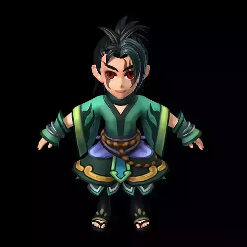 Game characters - fishing nets Knife hand