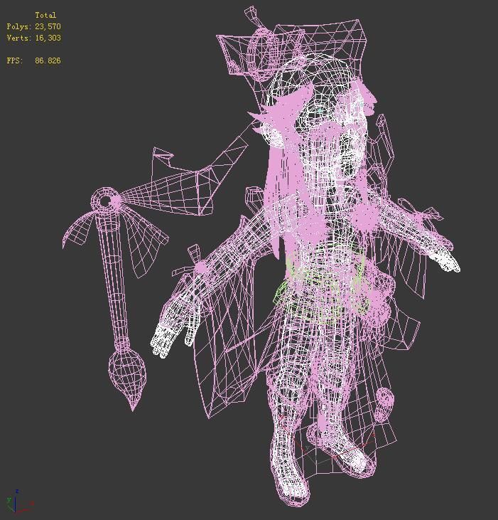 Game characters - ingot trading notary 3D model_6