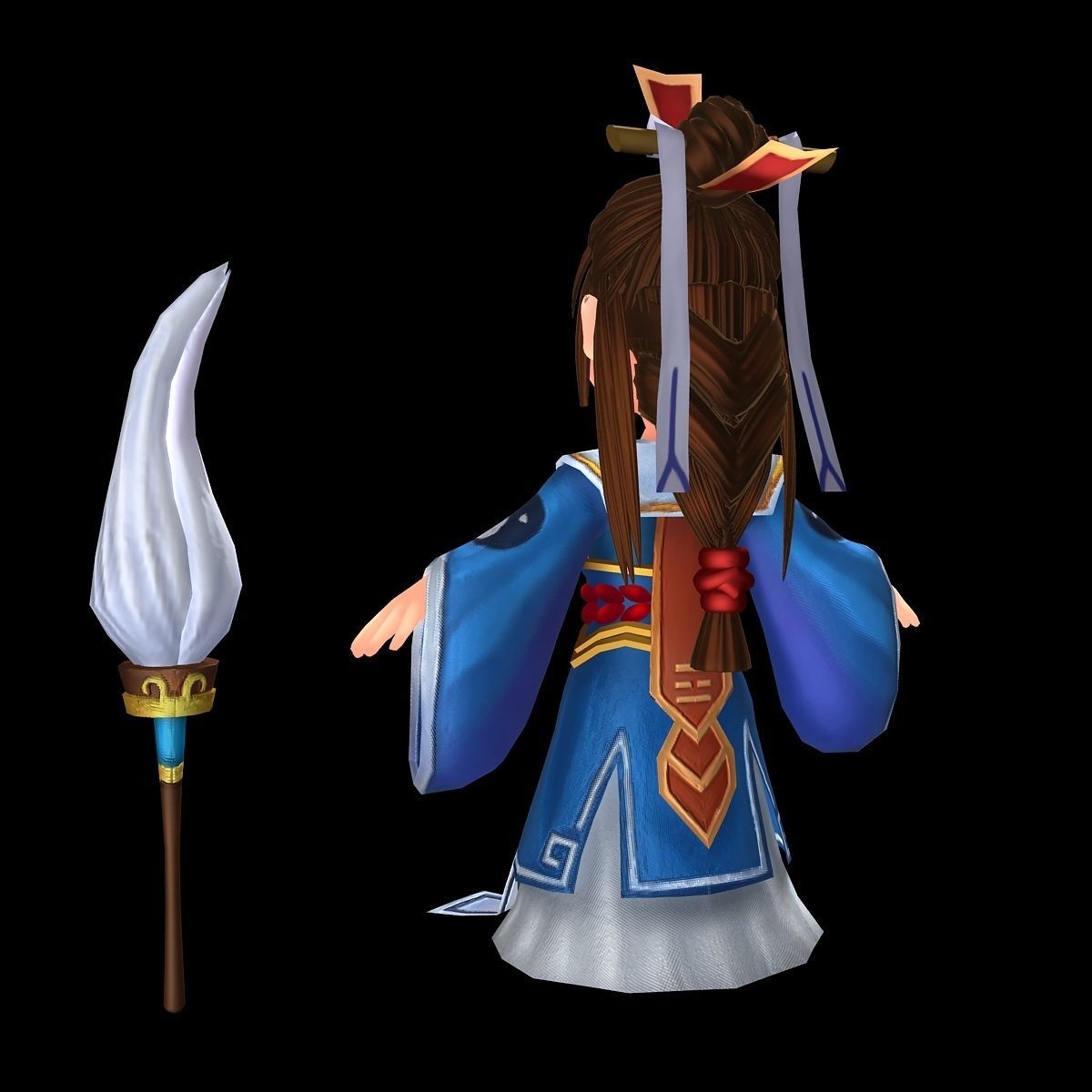 The characters of the game - middle school priests 3D model_1