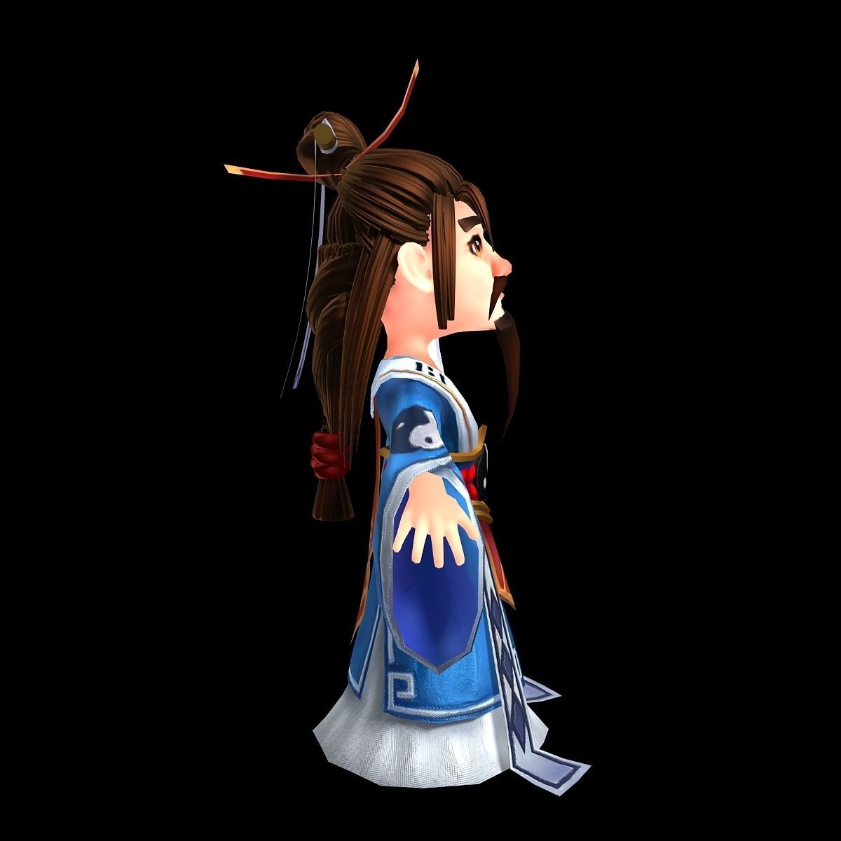 The characters of the game - middle school priests 3D model_2