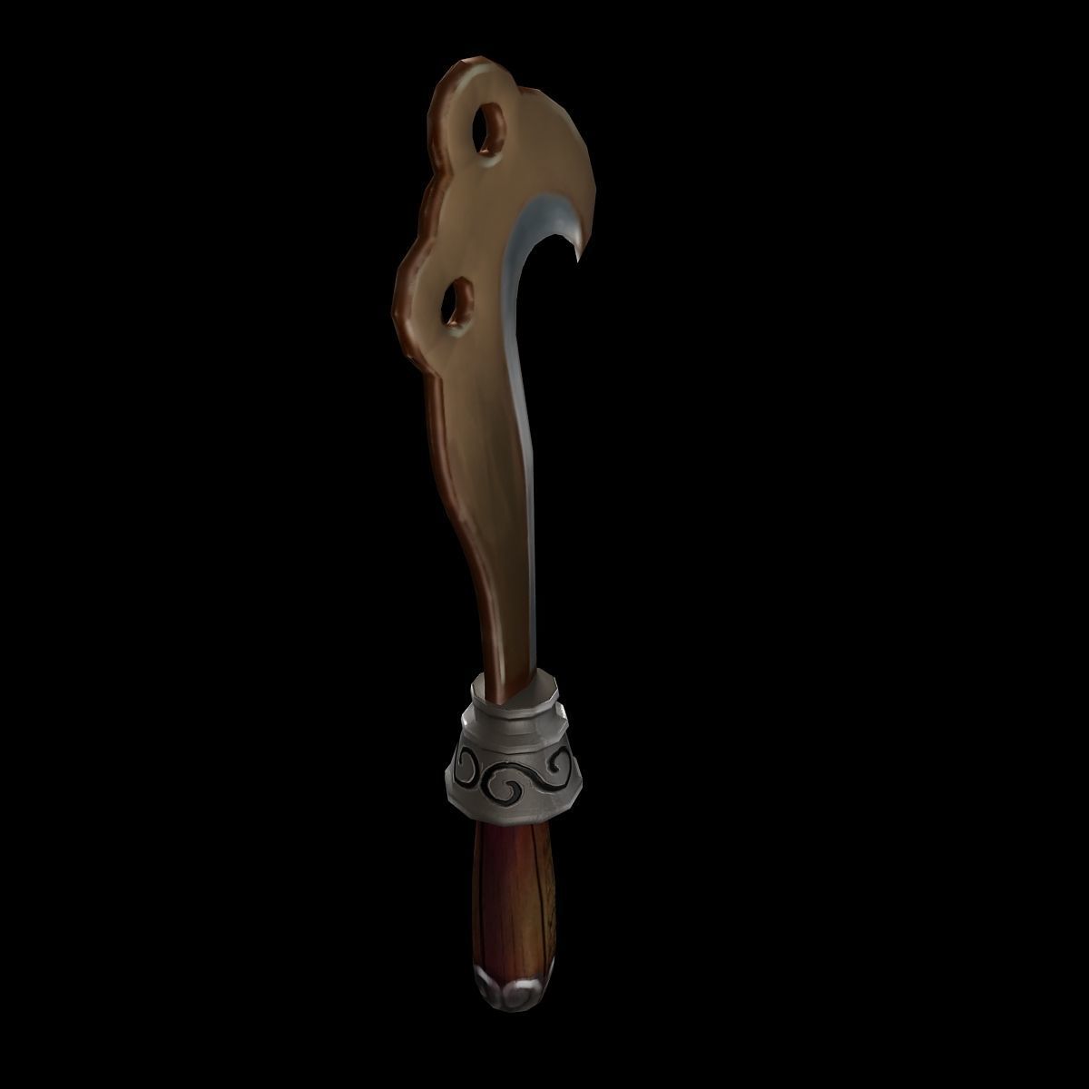 Game character weapons - machete 3D model_1