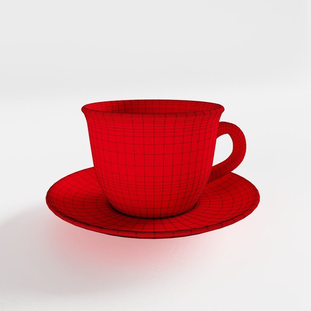 Polka Dot Tea Cup 3D model_3