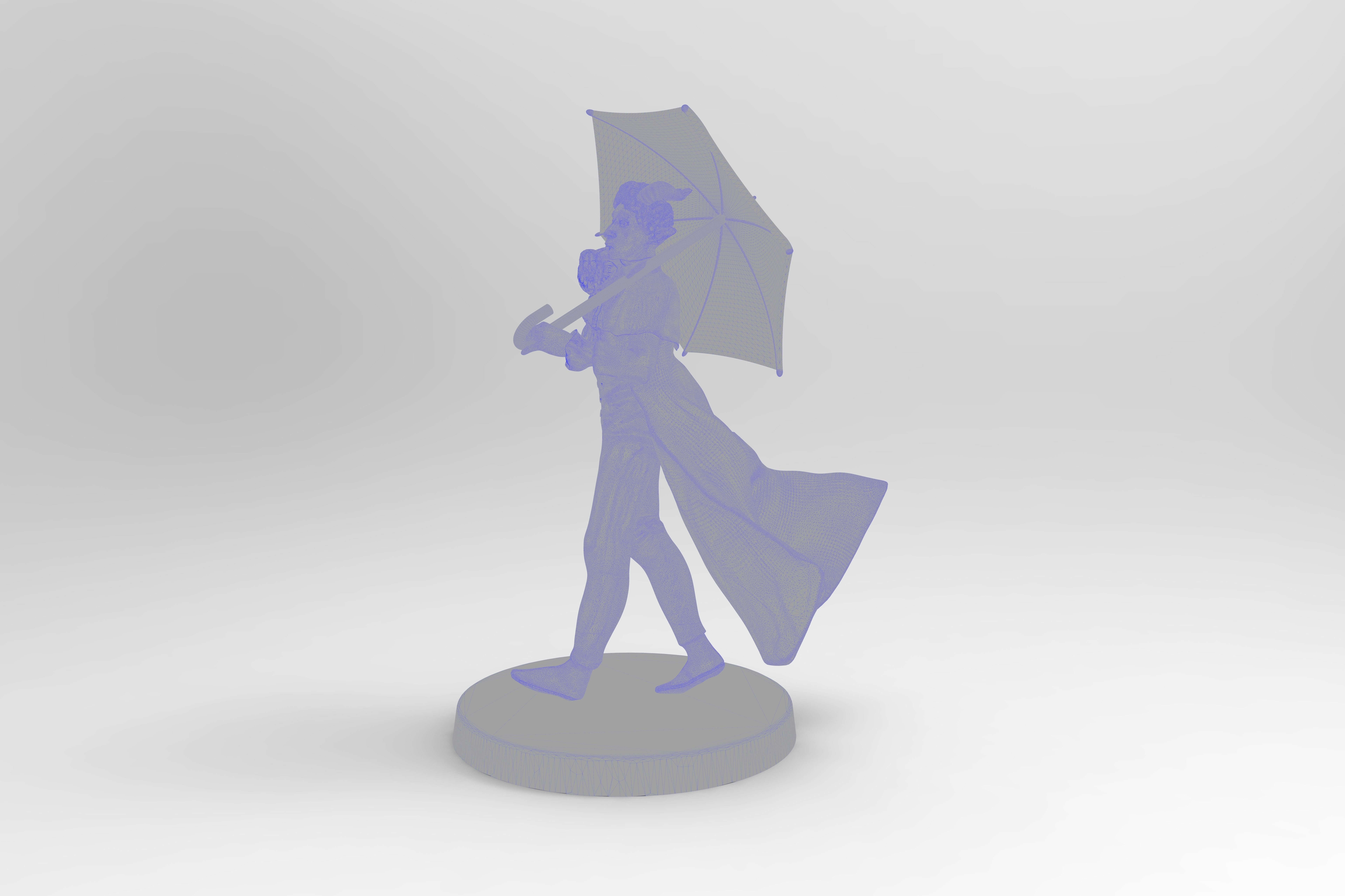 Skelliworm von Odd Tiefling Warlock with Raven Familiar 3D print model_10