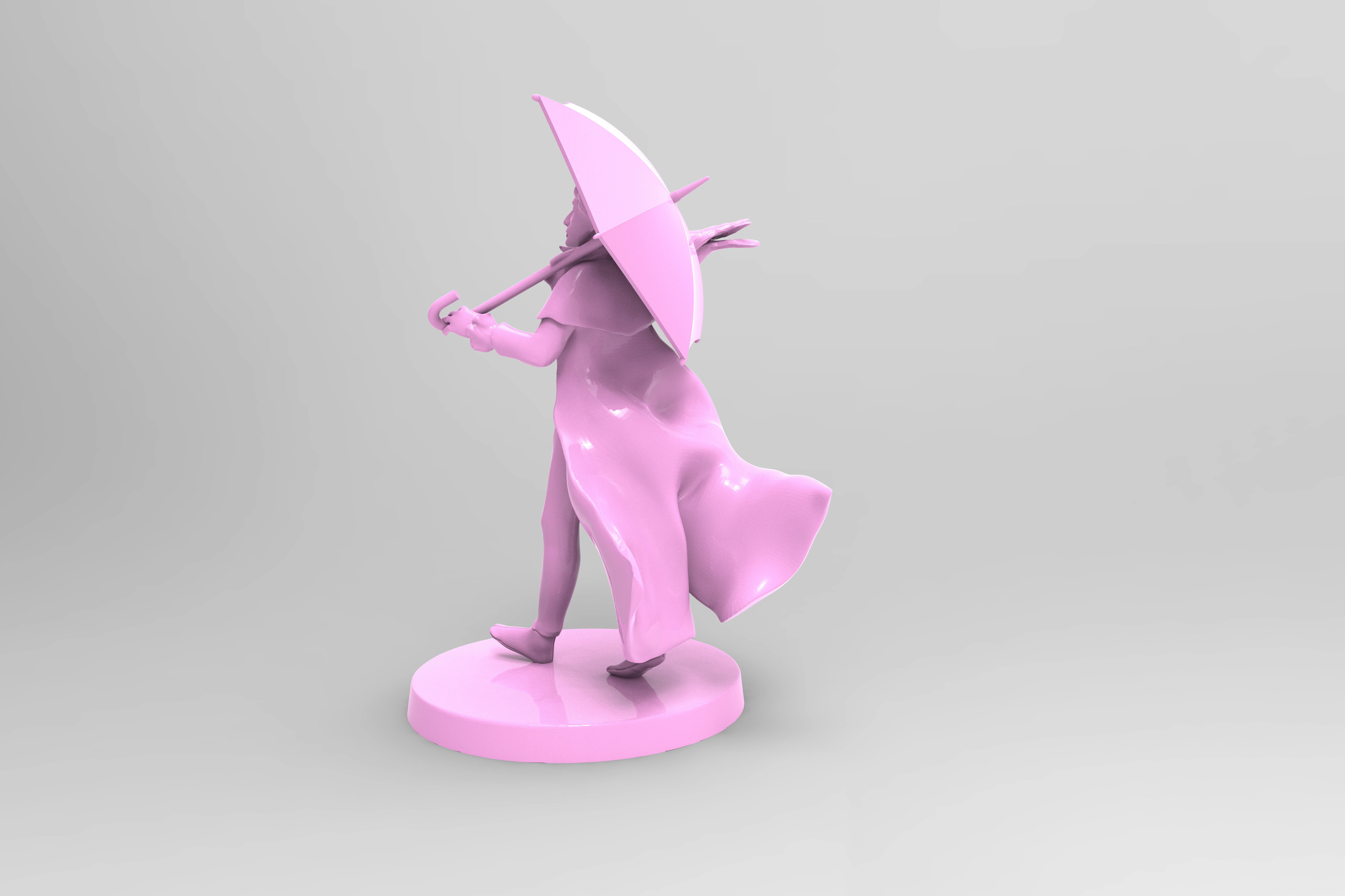 Skelliworm von Odd Tiefling Warlock with Raven Familiar 3D print model_4