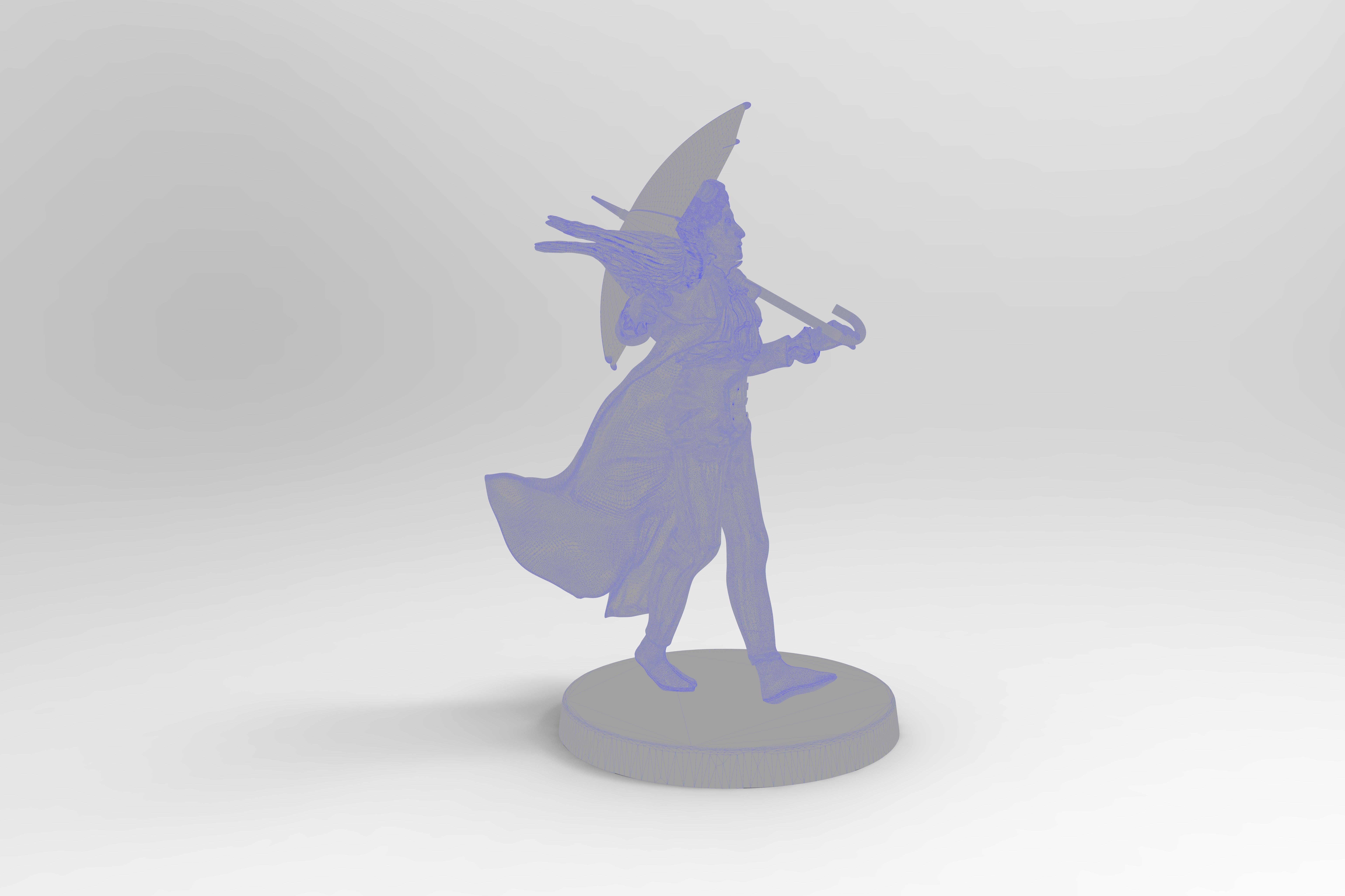 Skelliworm von Odd Tiefling Warlock with Raven Familiar 3D print model_7