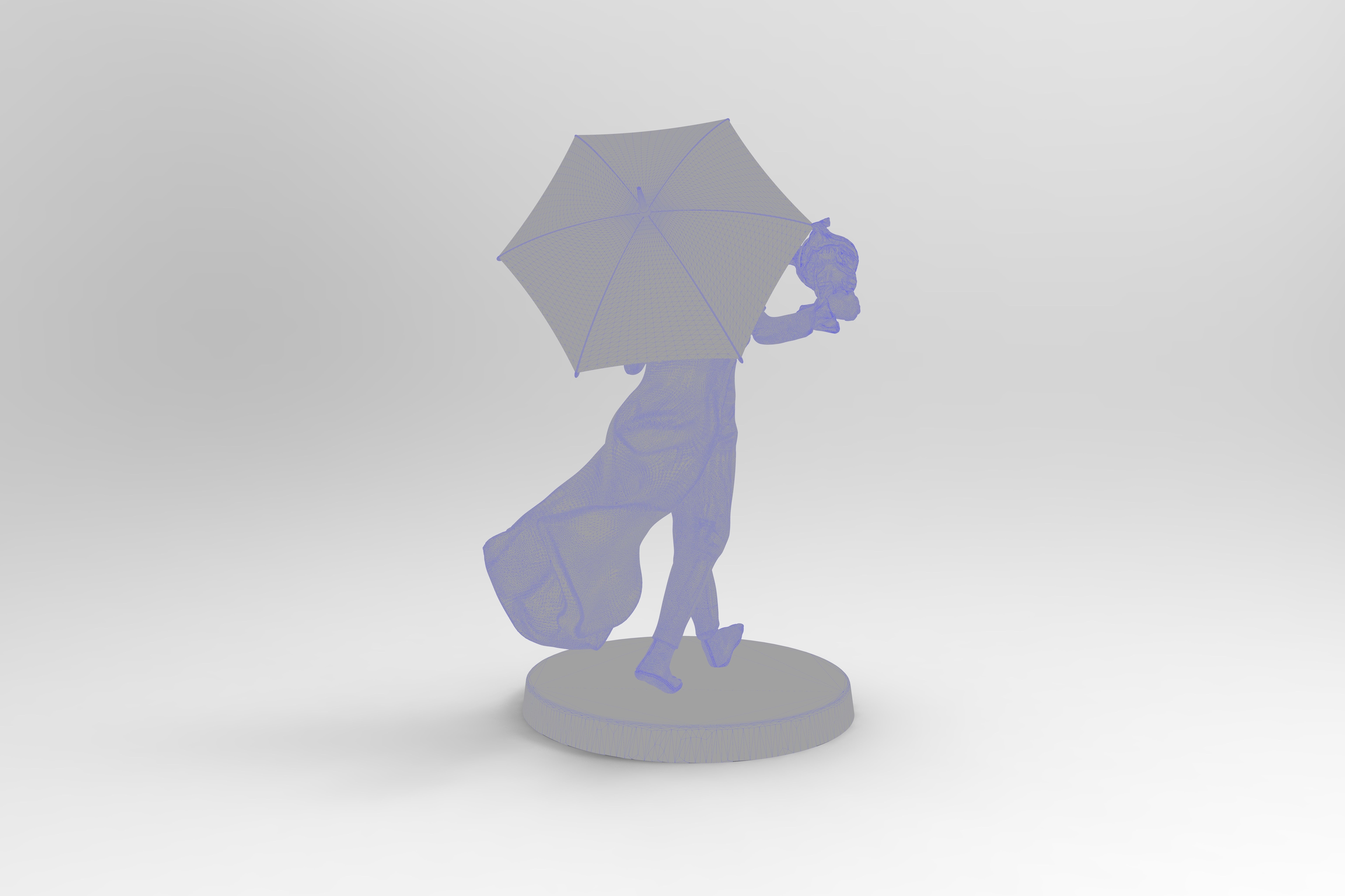 Skelliworm von Odd Tiefling Warlock with Raven Familiar 3D print model_8