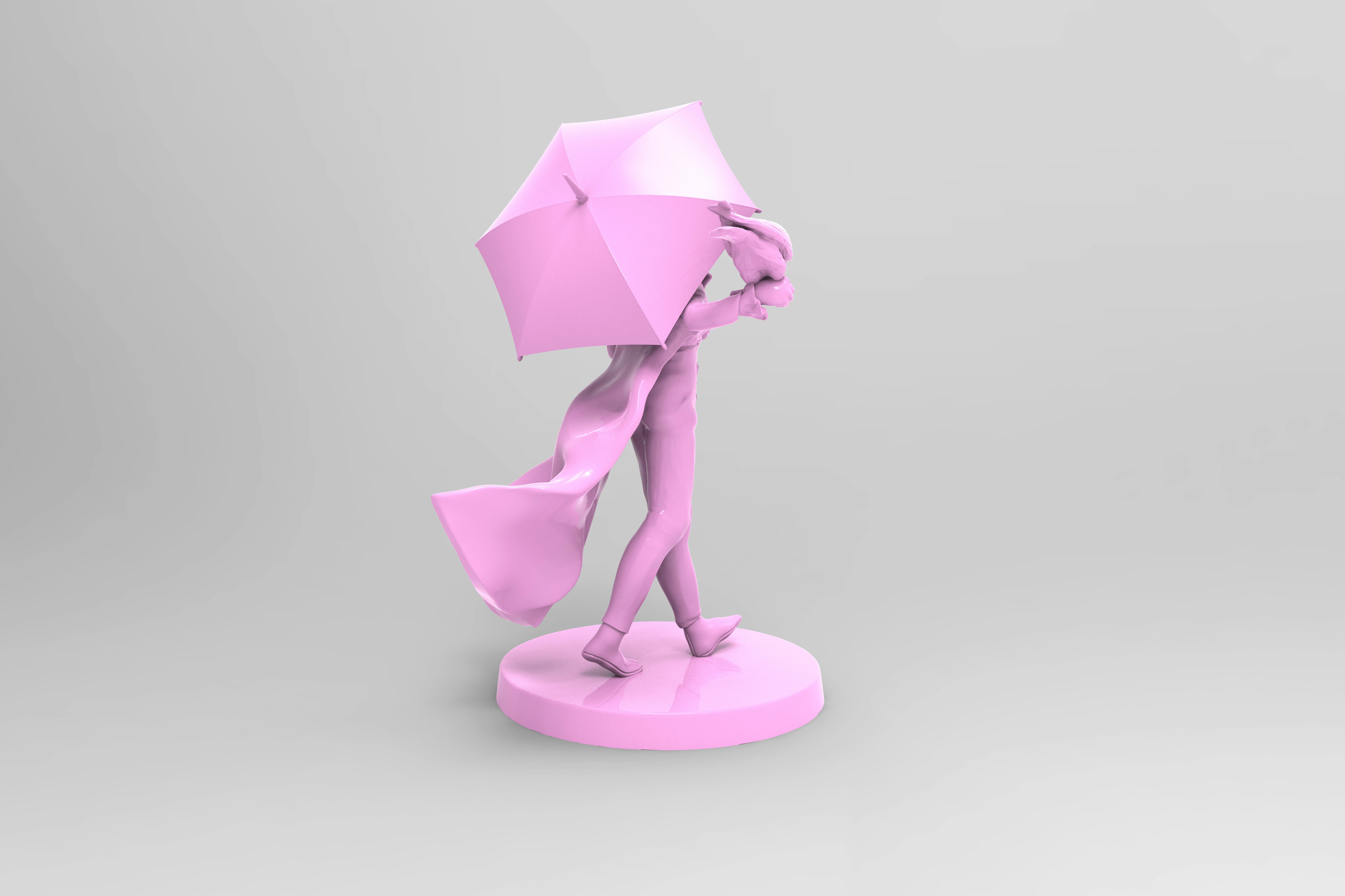 Skelliworm von Odd Tiefling Warlock with Raven Familiar 3D print model_2