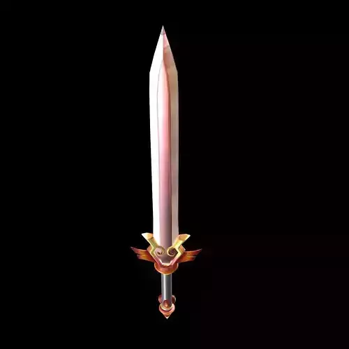 Game character weapons - steel sword