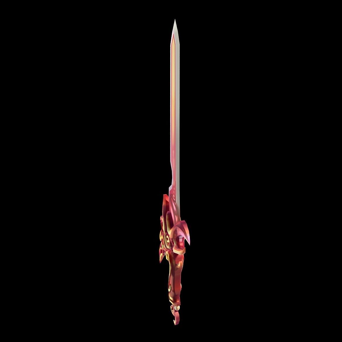 Game character weapons - ladies sword 70 3D model_2