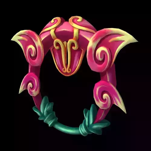 Game characters weapons - double lotus printed