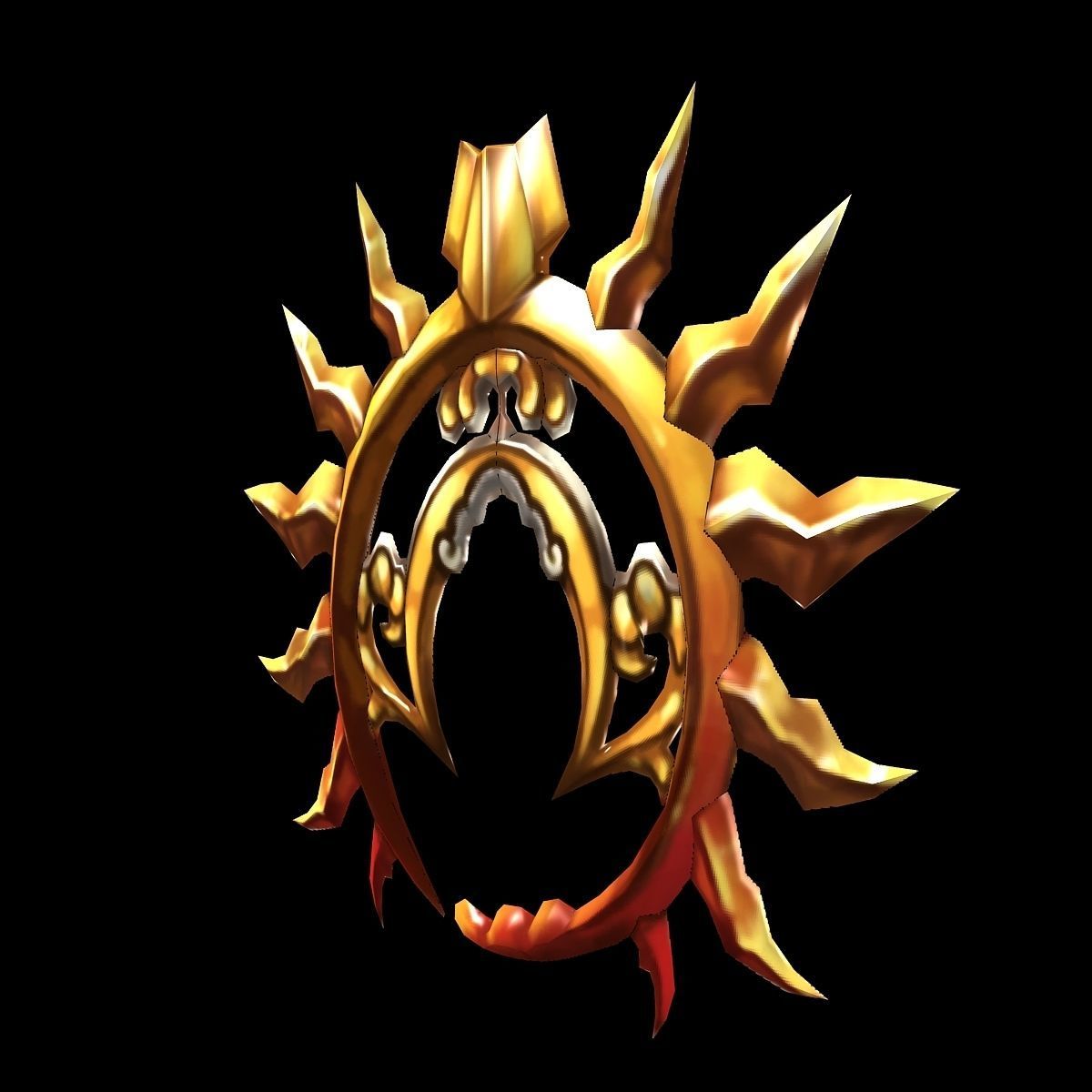 Game characters weapons - two days sun and the moon 3D model_1