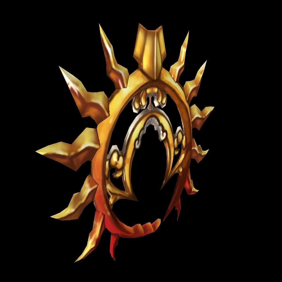 Game characters weapons - two days sun and the moon 3D model_2