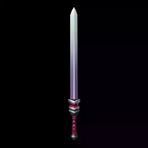 Game characters weapons - double iron sword 0 level