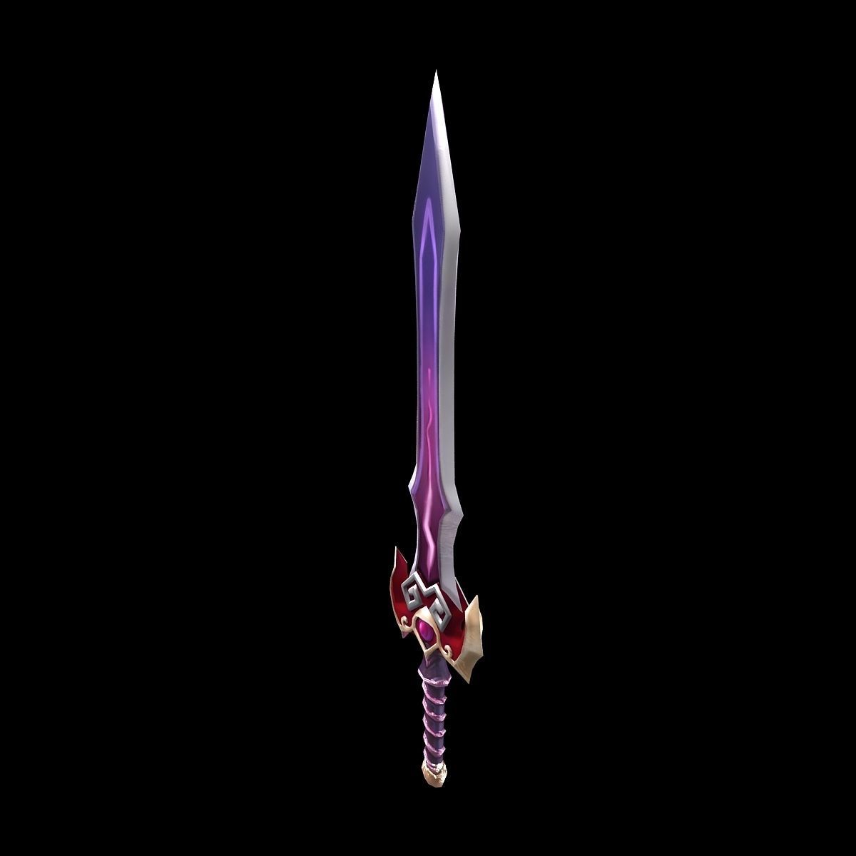 Game character weapon - ruthless edge 3D model_1