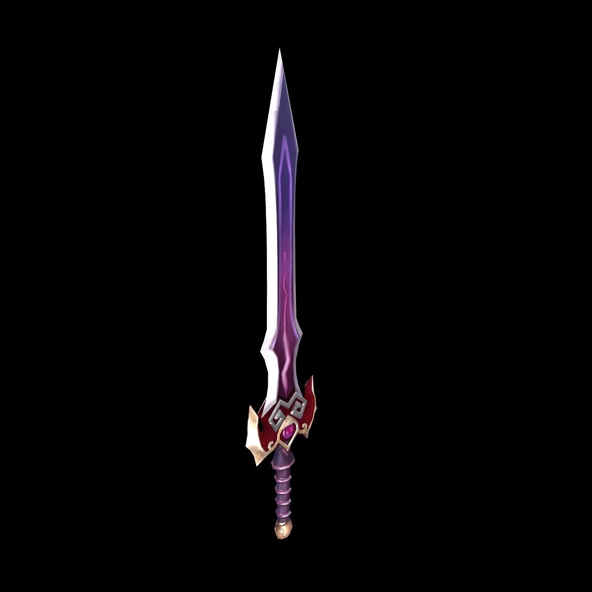 Game character weapon - ruthless edge 3D model_2