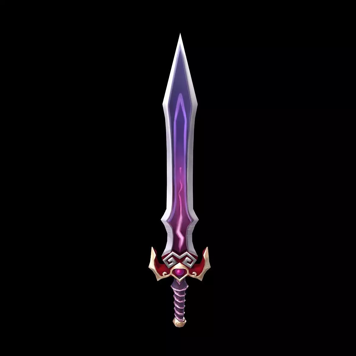 Game character weapon - ruthless edge 3D model_0