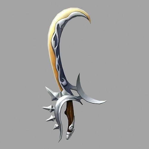Game character weapon - full moon machete 3D model